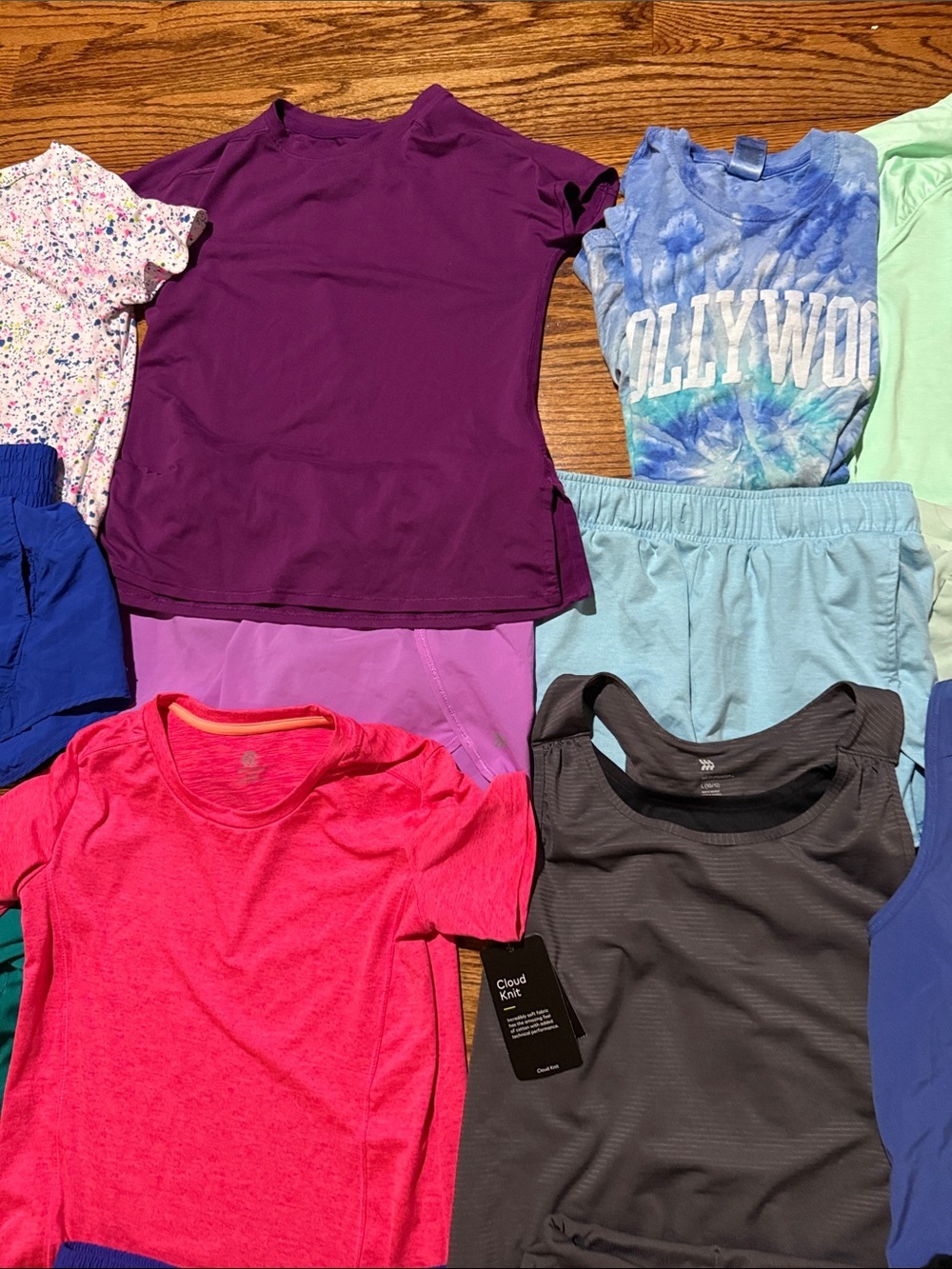 Girls bundle of 10 tops and 10 shorts size 10-12 various brands some NWT - Picture 3 of 7